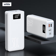 Load image into Gallery viewer, 30000mAh Power Bank Portable Charging Poverbank Mobile Phone External Battery Charger Powerbank 30000 mAh for Xiaomi Mi iphoneX