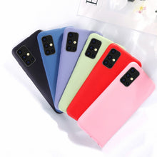 Load image into Gallery viewer, For Samsung Galaxy A51 Case Rubber Liquid Silicone Shockproof Soft Case For Samsung Galaxy A01 A11 A21 A31 A41 A71 S20 S20 Ultra