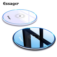 Load image into Gallery viewer, Essager 10W Qi Wireless Charger For iPhone 11 Pro Xs Max X Xr 8 Induction Fast Wireless Charging Pad For Samsung S20 Xiaomi mi 9