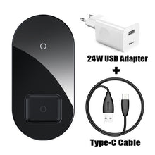 Load image into Gallery viewer, Baseus Visible Wireless Charger Wireless Chargepad for iPhone Airpods 15W Fast Charging Wireless Charge Pad QI Enabled Devices