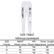 Load image into Gallery viewer, Sweetown White Flaming Fire Printed Streetwear Pants Women Korean Style Elastic High Waist Sweatpants Baggy Pants Summer Autumn