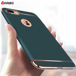 Luxury 360 Full Cover Plating Phone Case For iphone 11 Pro 6 6s 7 8 Plus 5 5s SE X XS Max XR PC Matte Hard Cover Case Capa