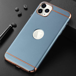 Luxury 360 Full Cover Plating Phone Case For iphone 11 Pro 6 6s 7 8 Plus 5 5s SE X XS Max XR PC Matte Hard Cover Case Capa