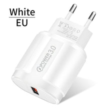 Load image into Gallery viewer, USLION Quick Charge QC 3.0 USB US EU Charger Universal Mobile Phone Charger Wall Fast Charging Adapter For iPhone Samsung Xiaomi
