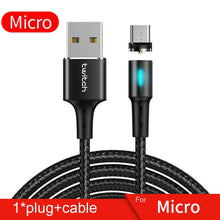 Load image into Gallery viewer, Twitch Micro USB Magnetic USB Cable For Samsmung S7 Xiaomi Microusb Android Mobile Phone Magnet Charging Cable Micro USB Charger
