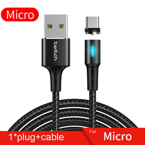 Twitch Micro USB Magnetic USB Cable For Samsmung S7 Xiaomi Microusb Android Mobile Phone Magnet Charging Cable Micro USB Charger