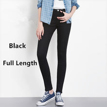 Load image into Gallery viewer, Women Jeans Plus Size Casual high  waist summer Autumn Pant Slim Stretch Cotton Denim Trousers for woman Blue black 4xl 5xl 6xl
