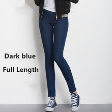 Load image into Gallery viewer, Women Jeans Plus Size Casual high  waist summer Autumn Pant Slim Stretch Cotton Denim Trousers for woman Blue black 4xl 5xl 6xl
