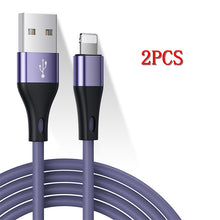 Load image into Gallery viewer, 2PCS USB Cable For iPhone Cable 11 Pro Max Xs Xr X 8 7 6 6s 5s Plus iPad Fast Charging Cables Cord Data Cable For iPhone Charger
