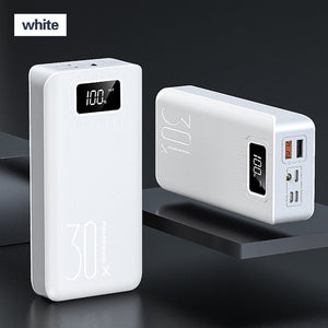 30000mAh Power Bank Portable Charging Poverbank Mobile Phone External Battery Charger Powerbank 30000 mAh for Xiaomi Mi iphoneX