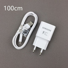 Load image into Gallery viewer, Original Samsung Fast Charger QC 3.0 charge power adapter Usb cable For Galaxy J3 J5 j7 A3 A5 A7 2016 A10 Note 4 5 S4 S6 S7 EDGE
