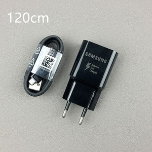 Original Samsung Fast Charger QC 3.0 charge power adapter Usb cable For Galaxy J3 J5 j7 A3 A5 A7 2016 A10 Note 4 5 S4 S6 S7 EDGE