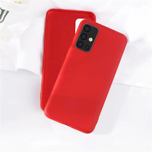 For Samsung Galaxy A51 Case Rubber Liquid Silicone Shockproof Soft Case For Samsung Galaxy A01 A11 A21 A31 A41 A71 S20 S20 Ultra