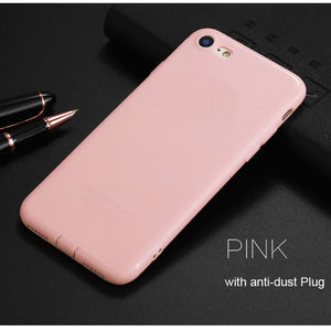 ITEUU Ultra-Thin TPU Matte Case for iphone 7 8 Plus SE 2020 Cases Silicone Gel Soft Back Cover Shell for iphone 7 8 7PLUS 8PLUS