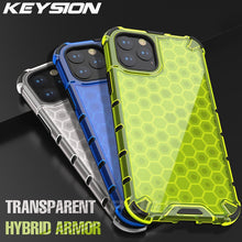 Load image into Gallery viewer, KEYSION Shockproof Armor Phone Case for IPhone 11 Pro 11 Pro Max Honeycomb Airbag Back Cover for IPhone XR XS Max 6 6s 7 8 Plus
