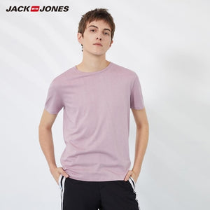 JackJones Men's Cotton T-shirt Solid Color Ice Cool Touch Fabric Men's Basic Top Fashion t shirt Jack Jones tshirt 220101546